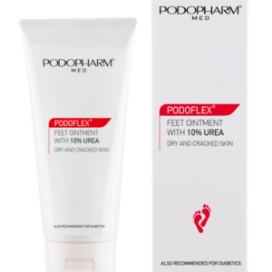 PODOPHARM PODOFLEX Feet Ointment with 10% urea – jalakreem uureaga hüperkeratoosi, kalluste ja lõhede hoolduseks