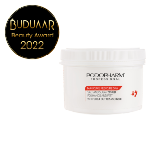 PODOPHARM Salt-Sugar Hand and Foot Scrub with Vitamin and Mineral, koorija vitamiinide ja mineraalidega (300 g)